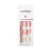 KISS imPRESS Press-On Manicure  Nail Kit  PureFit Technology  Short Press-On Nails  Miracle'  Includes Prep Pad  Mini Nail File  Cuticle Stick  and 30 Fake Nails