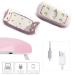 COSCELIA Mini UV LED Lamp for Gel Nails - 6W USB Portable Nail Dryer with 45/60s Timer | Professional Foldable Nail Gel Hardening Lamp - Buy Online on GoSupps.com