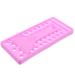 Healeved Plateau de Remplissage pour Tubes L vres 50 Trous en Pp Violet Spatule Souple 2 Pi ces pour Kit DIY de Rouge L vres Faits la Main Accessoires Maquillage