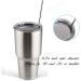 Stainless Steel Straws Set with 10 Straight Reusable Drinking Straws for 30oz and 20oz Tumblers - Includes 2 Cleaning Brushes - Buy Online on GoSupps.com