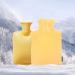 1L Hot Water Bottle with Soft Cover - 1000ml Hot Water Bag for Pain Relief - Yellow - Buy Online on GoSupps.com