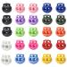 25Pcs Multicolor Cord Lock End Toggle Double Hole Spring Stopper Fastener Slider Toggles End