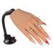 Nail Trainning Practice Hand with Clamp Acrylic Nail Technician Manicure Supply False Fake Hands for Nail Manicure Best Manicure DIY Print Practice Tool 1 Count (Pack of 1)