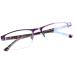 FONHCOO Half-rim reading glasses men half-rim glasses women reading aid for seniors visual aid with blue light filter half-rim glasses purple 3.5 x