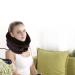 Foldable 3-layer inflatable cervical hurricae for pain relief neck traction devices with a light design high-tight package edge for skin-friendly comfort good coffee