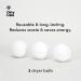 Dirty Labs 100% New Zealand Wool Dryer Balls - 3 Balls - Shortens Drying Time - Reduces Static & Wrinkles - Eco-Friendly Fabric Softener - Buy Online on GoSupps.com