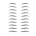 Eyebrow - Eyebrows Waterproof - Realistic Fake Eyebrows Waterproof And Long-Lasting Eyebrows Sticker Popular Brow Makeup Transfers Sticker Aviere ZE-007