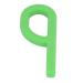 Sensory cake stream in p-shape made of silicone for improves chewing and stimulates oral muscle rehabilitation easy to use with silicone material (green)