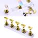 New Magnetic Acrylic Manicure Tools Nail Practice Hand Nail Exercise Base Nail Supplies Nail Tips Gold Display Stand - Buy Online on GoSupps.com
