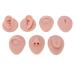 Nurnesy 7pcs Silicone Model Body Part Tongue Mouth Nose Eye Navel Ear Model Soft Practice Body Parts Kit Silicone Training Part Perfect for Beginner Practice (Dark Skin) - Buy Online on GoSupps.com