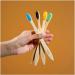 Buy N12 Family-Friendly Bamboo Toothbrushes | Pack of 10 | Eco-Friendly Biodegradable & BPA-Free Oral Care - Buy Online on GoSupps.com