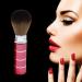Retractable Powder Brush travel blush Travel Nail Dust Brush Portable Face Blush Brush with Cover Red - Buy Online on GoSupps.com
