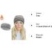 Winter Knitted Headband - Women's Chunky Crochet Ear Warmer Turban Headband (Grey) | Fleece Lined, Elastic, Wide Sports Hairband - UK - Buy Online on GoSupps.com