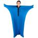 TOPARCHERY Sensory Stretchy Body Sock for Individuals with Autism Anxiety - Deep Pressure Simulation Body Blanket - Full-Body Wrap - Snap Closure (Large 56"x27" Blue) Large 56"x27" Blue