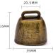 HEALLILY 2pcs Animal Bell Cow Horse Sheep Grazing Bells Metal Pet Bells Cattle Goat Farm Loud Bell Long Distance Horse Sheep Iron Bells Bronze Red Size S - Buy Online on GoSupps.com