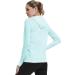 Qualidyne Women's UPF 50+ Sun Protection Hoodie Jacket - Blue, Medium - Buy Online on GoSupps.com