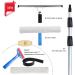 Telescopic Window Cleaner with Squeegees Cleaning Kit with Extension Pole Microfiber Feather Duster Extendable Cleaner Conservatory Roof Cleaning Tools Set B 3M - Buy Online on GoSupps.com