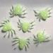 50pcs Halloween Glow-in-the-dark Fake Spiders - Festive Cupcake Toppers & DIY Prank Props!