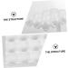 Angoily 12 Egg Tray Egg Case Holder Chicken Egg Dispenser Refrigerator Egg Holder White Ceramics Food Glass - Buy Online on GoSupps.com