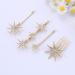 SCJJZ Women's jewellery rhinestone hair 4 pieces rhinestone hair clips wedding hair pin metal hair clips for brides bridesmaids women girls (gold) - Buy Online on GoSupps.com