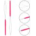SAVITA 10pcs Hair Extension Loop Needle Threader Hook for Micro Links Hair Extensions - Magenta - Buy Online on GoSupps.com