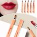Lip Brush Retractable Lipstick Applicator Portable Lip Makeup Brushes for Lipstick Gloss Cream Women Girls Makeup Tools - Buy Online on GoSupps.com