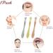 Eye Massager Stick Eye Cream Spoon 7.7cm Skin Beauty Tool with Double Head Design Rose Golden Massage Stick - Buy Online on GoSupps.com
