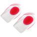 1 Pair Gel Heel Cups Plantar Fasciitis Inserts Pads for Heel Pain Bone Spur & Achilles Pain 40-45 (UK7.5-10) Red