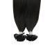 Moresoo Black Real Hair Extensions - 50g U-Tip Keratin Fusion Extensions (1g Bundles 55cm #1B Remy) for Natural Look - Buy Online on GoSupps.com