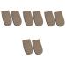 FOMIYES 4 Pairs Inner Heightening Half Pad Unisex Heel Cushions Sports Heel Insoles Orthopedic Insoles Rubber Heel Height Shoe Lifts Men and Women Supplies Suede Sports Shoes