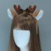 minkissy Deer Ear Headband Christmas BoBo Antlers Headband Plush Reindeer Bow Christmas Hat Cosplay Deer Hair Accessories Hairband Cosplay Christmas Party for Boy Girls - Buy Online on GoSupps.com