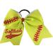 Infinity Collection Softball Hair Bows- 6.5 Softball Cheer Bows- Softball Hair Accessories- Perfect Softball Player Gift