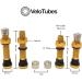 VeloTubes Tubeless Schrader Valve Stems - Pair of 40mm Gold Alloy Valve Stems - Buy Online on GoSupps.com