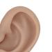Realistic Fake Ear Model for Ear Piercing - Reusable Soft Silicone Simulation (Dark Skin Color) - Buy Online on GoSupps.com