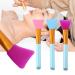 Vctitil 7 Pieces Silicone Mixing Brush Set for Liquid Foundation & Skin Care - Multi-Function Makeup Tools (Multicolor) - Ship Internationally - Buy Online on GoSupps.com
