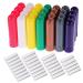 eBoot 28 Sets Essential Oil Aromatherapy Nasal Inhalers Tubes Refillable Inhaler Stick 7 Colors with Wicks