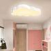 Uisebrt LED Cloud Ceiling Lamp | 48W Ultra-Thin Dimmable Light for Kids & Baby Rooms | Remote Control | Creative Design - Buy Online on GoSupps.com