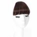 Bangs Clip in Bangs-Fake Bangs Hair Clip Dark Brown Clip on Bangs Real Human Hair Air Curtain Bangs for Women Clips Bangs Hair Extensions Fringe Curved Bangs for Women Curved Bangs for Daily Wear ( T1B/4/27