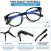 Suertree Blue Light Filter Myopia Glasses for Mild Nearsightedness - Stylish Black -1.5 Distance Glasses for Men & Women - Buy Online on GoSupps.com