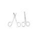 UNbit Nose Hair Trimmer Stainless Steel Nose Trimmers Hair Scissors Ear Remover Cut Beauty Removal Tools Fashion Beauty Tools Trimmer (Size : 2PC)