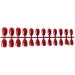Dajidafu 24 Pieces Short Ballerina Scratch-resistant Press on Nails Colorful DIY Exquisite Graceful Personality Acrylic Nail 2wine red - Buy Online on GoSupps.com