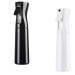 Basetousual 2 Spray bottle Hair water spray bottle water spray Bottle for Hair continuous ultra fine flower spray hairdresser hairdressing hairdresser 300ml (black and white)