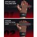 VINSGUIR Padded Weight Lifting Straps with Wrist Support - Gym Hand Straps for Men and Women (Pair) Brown - Buy Online on GoSupps.com