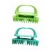 Iwowhero 2 Shampoo brush scalp Massage brush scalp Massage cleaver comb bathroomw scher shampoo for women massage clerk brush silicone washer scalp massage comb 11x6cm green