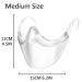 Starze Clear Face Shield 2 Pcs M+L Anti-Fogs | 100% Anti-Fog & Breathable | Washable Adult Transparent Shield - Buy Online on GoSupps.com