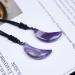 Amethyst Stone Natural Amethyst Crystal Quartz Moon Shape Pendant Reiki Stone Necklace 1pc Stone Mineral Specimen - Buy Online on GoSupps.com