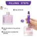 JQTOP Portable Mini Refillable Perfume Atomizer bottle Travel Size Scent Pump Case Refillable Perfume Spray for Traveling and Outgoing 5 sets of 5ml and 1pc Waterproof Storage bag - Buy Online on GoSupps.com