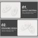 Coheali 30 Pairs Silicone Nose Pads for Glasses | Soft Cushion & Air Chamber Nose Pieces | Comfort & Stain Resistance - Buy Online on GoSupps.com