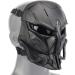 Adjustable Airsoft Skull Full Face Mask for Outdoor Sports & CS Cosplay Tactical - Black - Buy Online on GoSupps.com