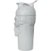 JNX Sports The Curse! Totenkopf Shaker Bottle - 680ml Limited Edition Supplement Mixer | Classic Loop Closure - Light Gray - Buy Online on GoSupps.com